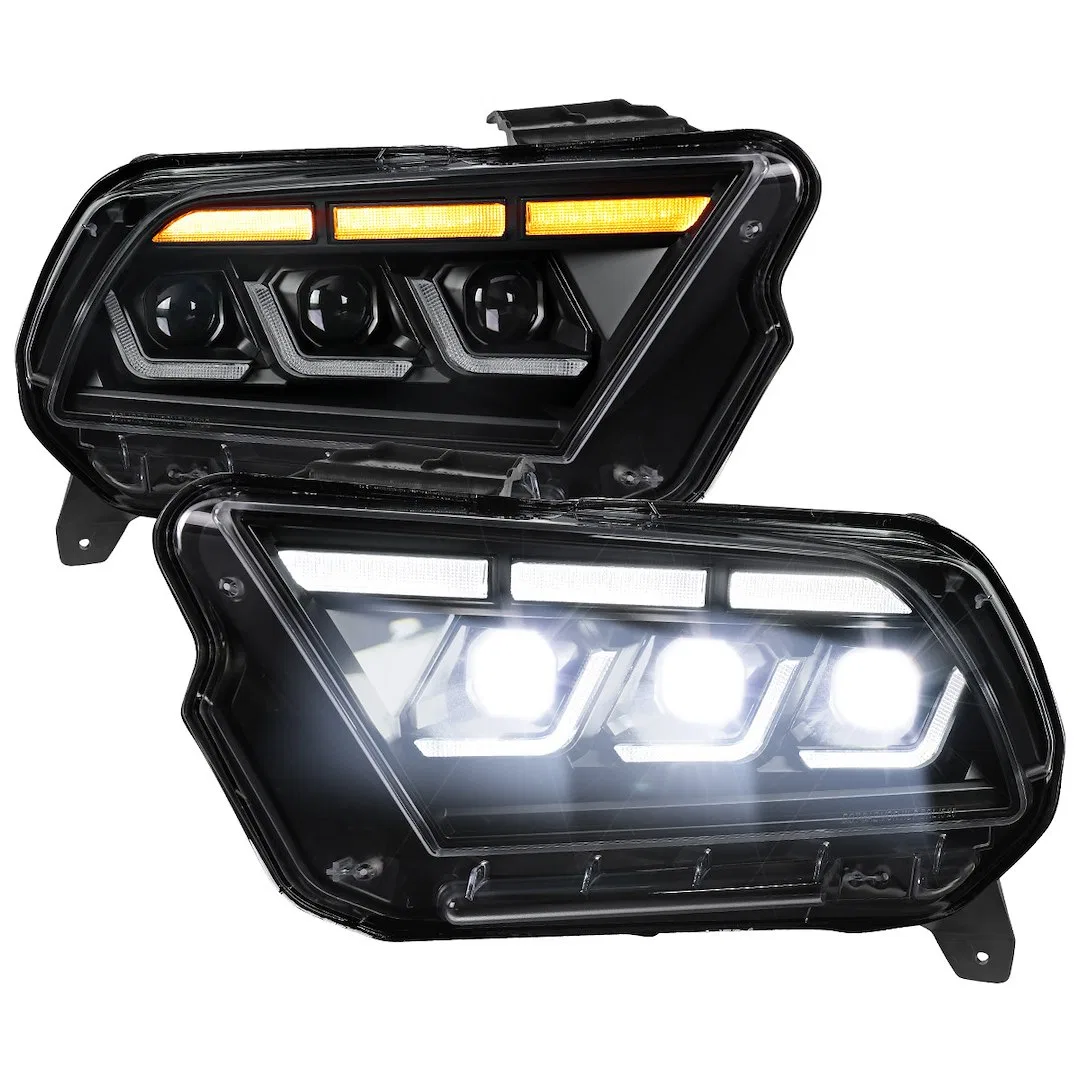 LHE-MST10JM-SQ-SY – SPEC-D TUNIN Headlight Assembly, LED Bulb Projector Beam With Sequential Turn Signal Light/ Switc...